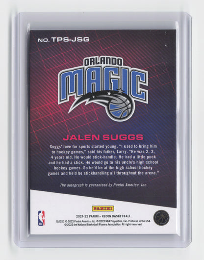 2021-22 JALEN SUGGS True Potential RC Autograph Recon Magic #TPS-JSG