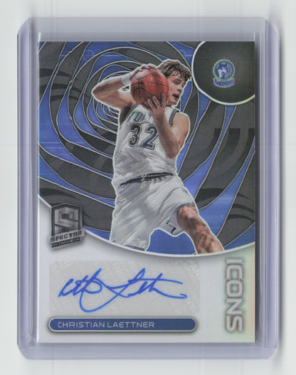 2023-24 CHRISTIAN LAETTNER Icons Autograph 52/99 Spectra Twolves #IA-LET