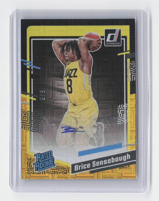 2023-24 BRICE SENSABAUGH Black/Gold 6/8 Mojo Choice Optic Jazz #292