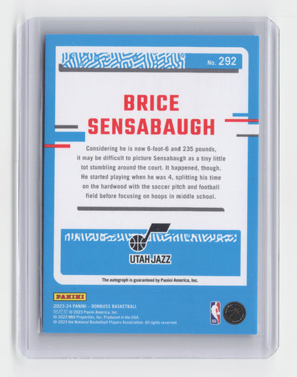2023-24 BRICE SENSABAUGH Black/Gold 6/8 Mojo Choice Optic Jazz #292