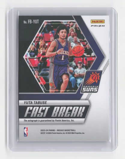 2023-24 YUTA TABUSE Fast Break Autographs Mosaic Suns #FB-YUT
