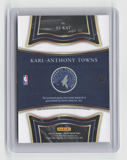 2020-21 KARL-ANTHONY TOWNES Game-Worn Patch Select Twolves #SS-KAT