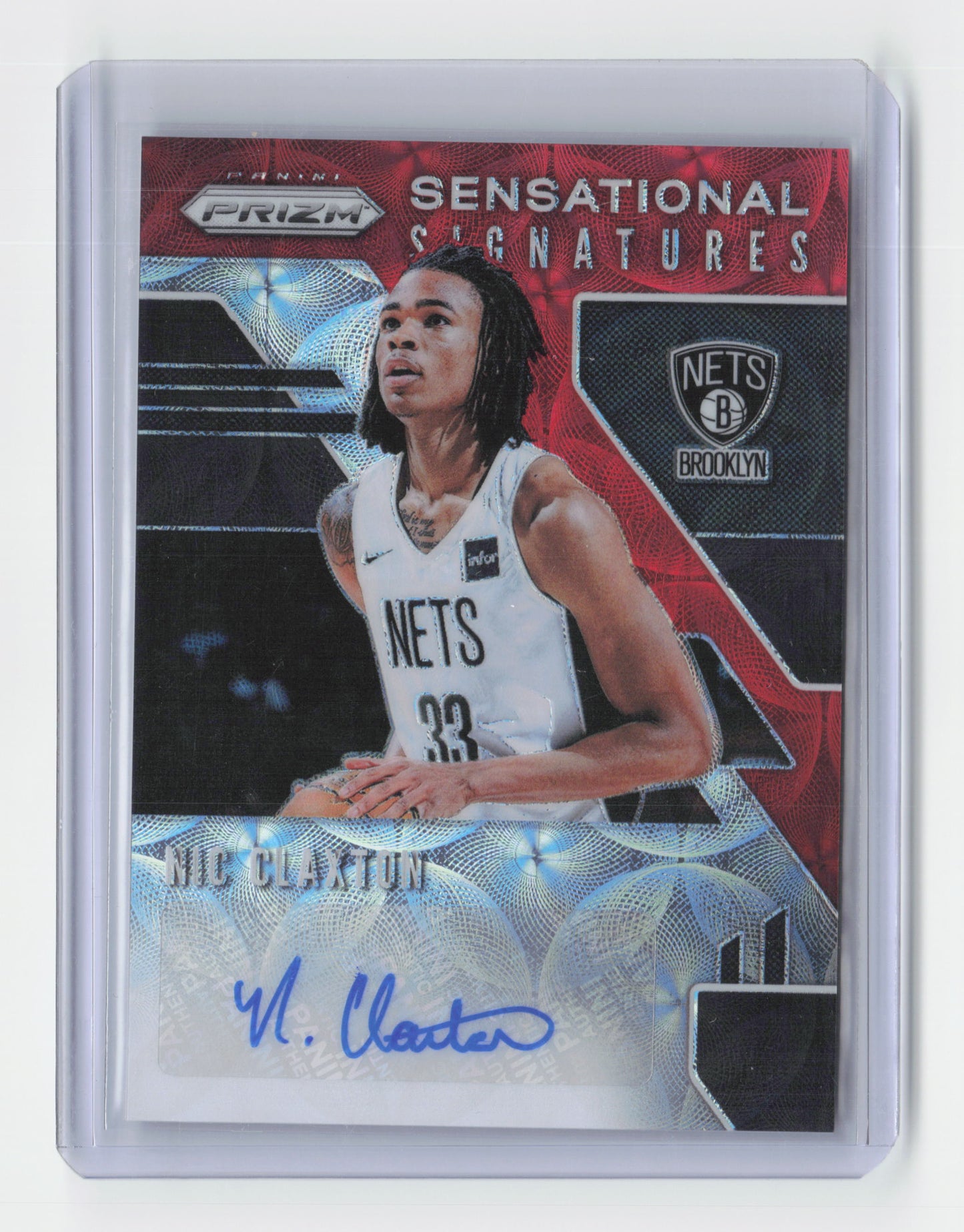 2019-20 NIC CLAXTON Sensational Signatures Prizm Nets #SS-NCL