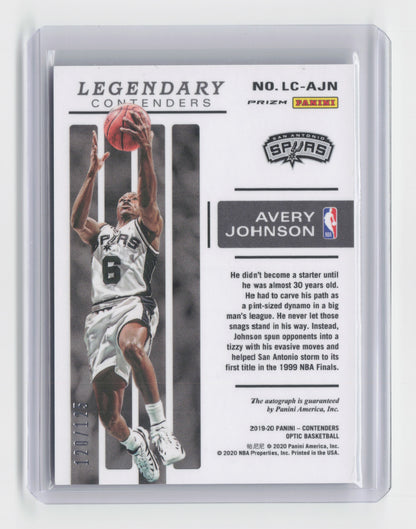 2019-20 AVERY JOHNSON Legendary Contenders Autograph 120/125 Optic #LC-AJN