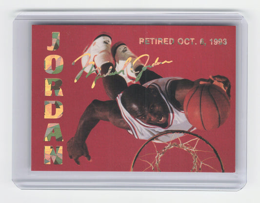1993 MICHAEL JORDAN Greatest Ever Arena Gold Foil Oct 6 Promo Card