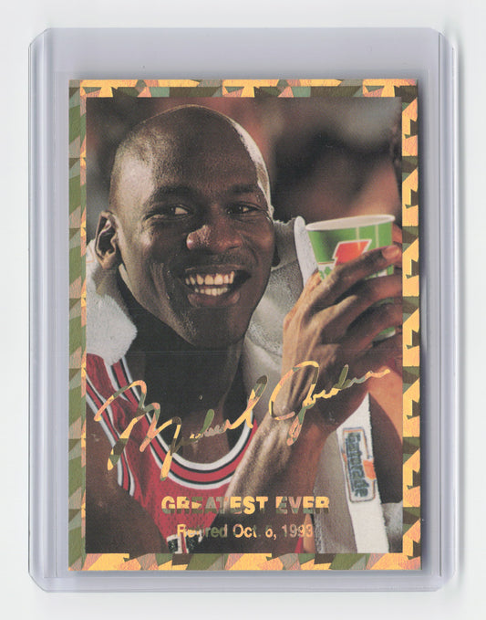 1993 MICHAEL JORDAN Greatest Ever Gold Foil Sports Edition October 6 Promo Card