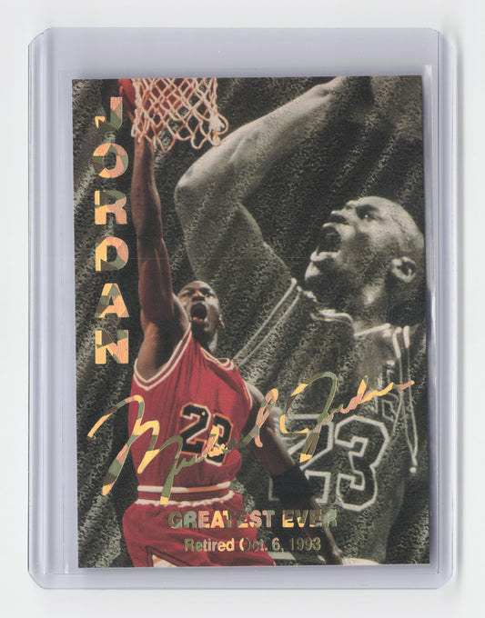 1993 MICHAEL JORDAN Greatest Ever Gold Foil Sports Edition Oct 6 Promo Card