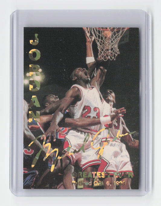 1993 MICHAEL JORDAN Greatest Ever Gold Foil Promo Card