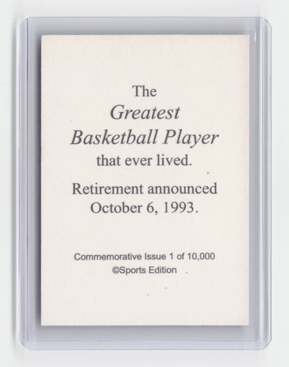 1993 MICHAEL JORDAN Greatest Ever Gold Foil Sports Edition Promo 1/10000