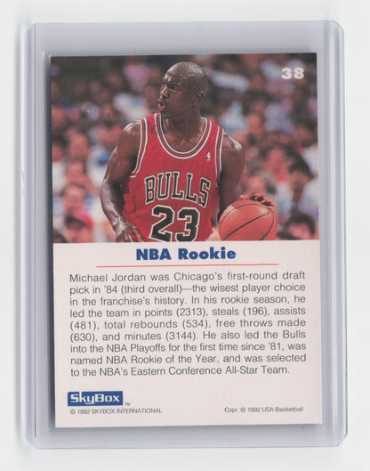 1992 MICHAEL JORDAN NBA Rookie #38 Skybox Bulls