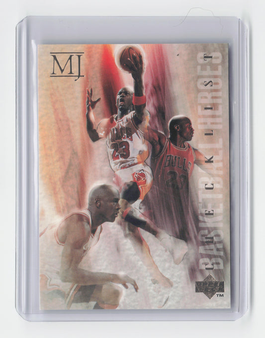 1995 MICHAEL JORDAN Basketball Heroes Checklist Upper Deck Bulls