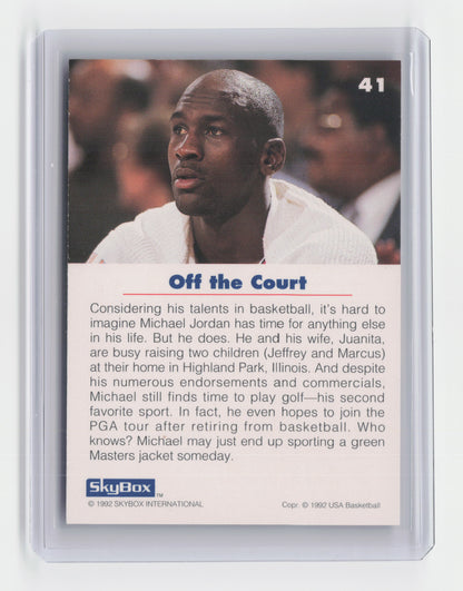 1992 MICHAEL JORDAN #41 Skybox International Bulls