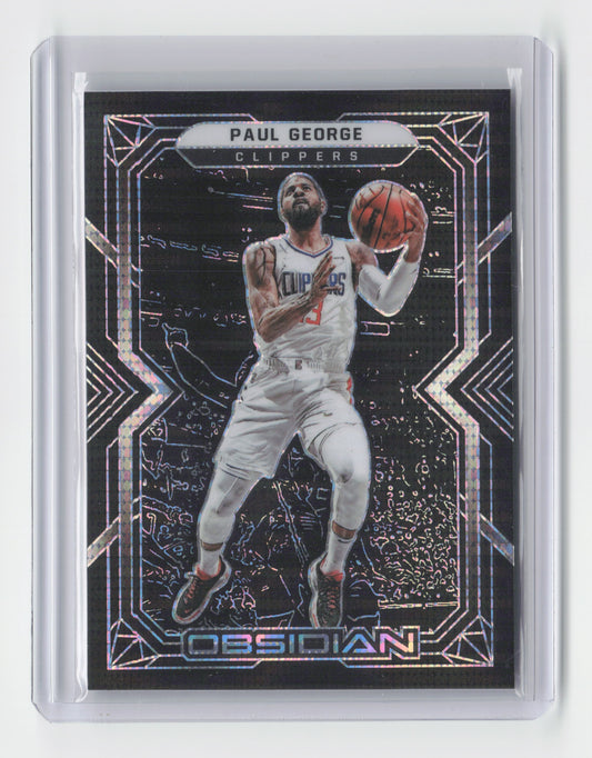 2021-22 PAUL GEORGE Base Obsidian Clippers #48
