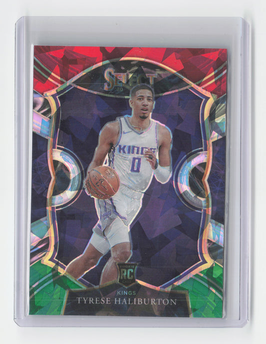 2020-21 TYRESE HALIBURTON Rookie Cracked Tri Select Kings #72
