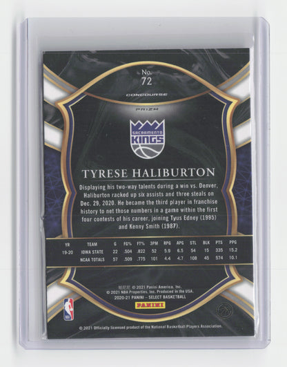 2020-21 TYRESE HALIBURTON Rookie Cracked Tri Select Kings #72