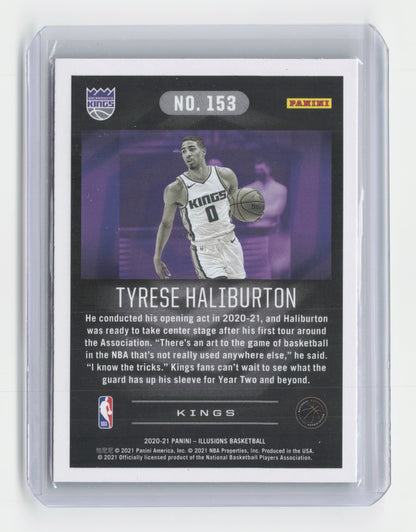 2020-21 TYRESE HALIBURTON Rookie Pink Illusions Kings #153