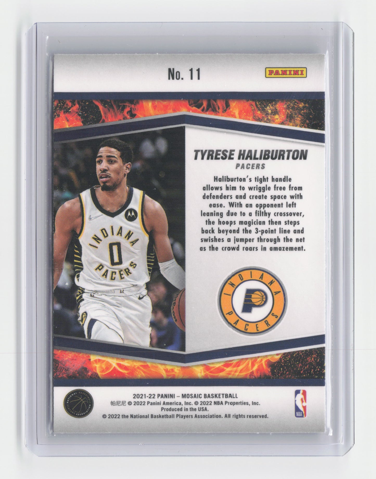 2021-22 TYRESE HALIBURTON Rising Stars Mosaic Pacers #11