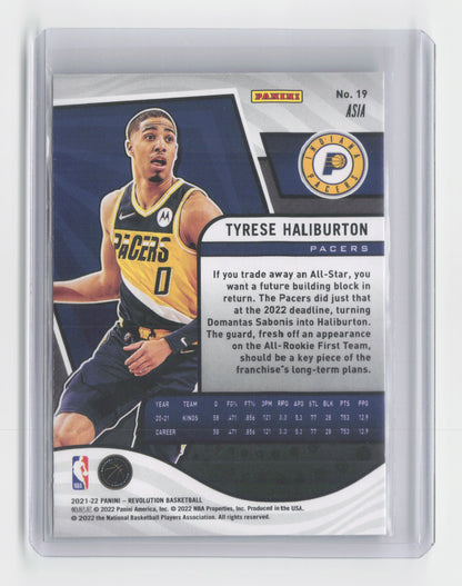 2021-22 TYRESE HALIBURTON Asia Revolution Pacers #19