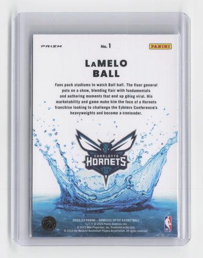 2023-24 LAMELO BALL Splash Holo Donruss Hornets #1