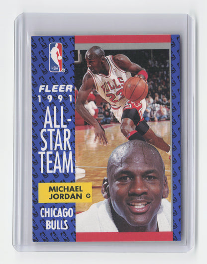1991-92 MICHAEL JORDAN All-Star Team Fleer Bulls #211