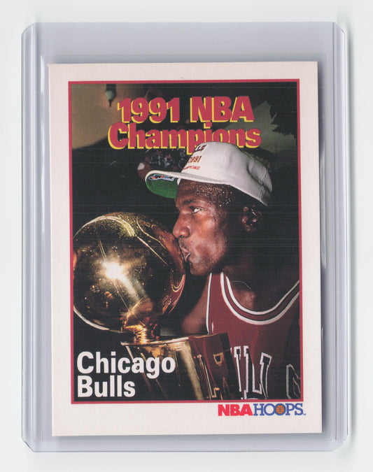 1991 MICHAEL JORDAN NBA Champions Hoops Bulls #543