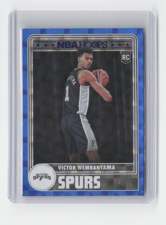 2023-24 VICTOR WEMBANYAMA Rookie Variation Blue Hoops Spurs #298