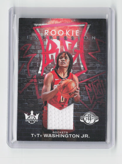 2022-23 TY TY WASHINGTON JR. Rookie Expression Patch Court Kings #REM-TTR