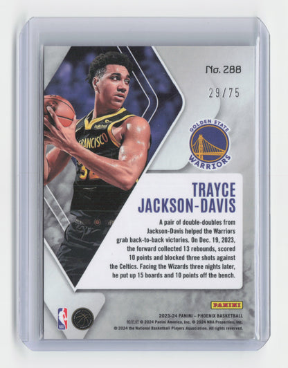 2023-24 TRAYCE JACKSON-DAVIS Lava 29/75 Phoenix - Warriors #288