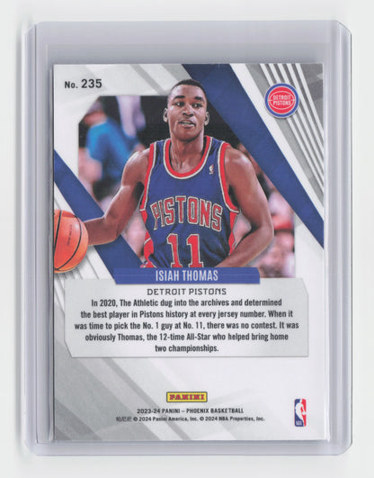 2023-24 ISIAH THOMAS Teal Laser exclusive - Phoenix - Pistons #235