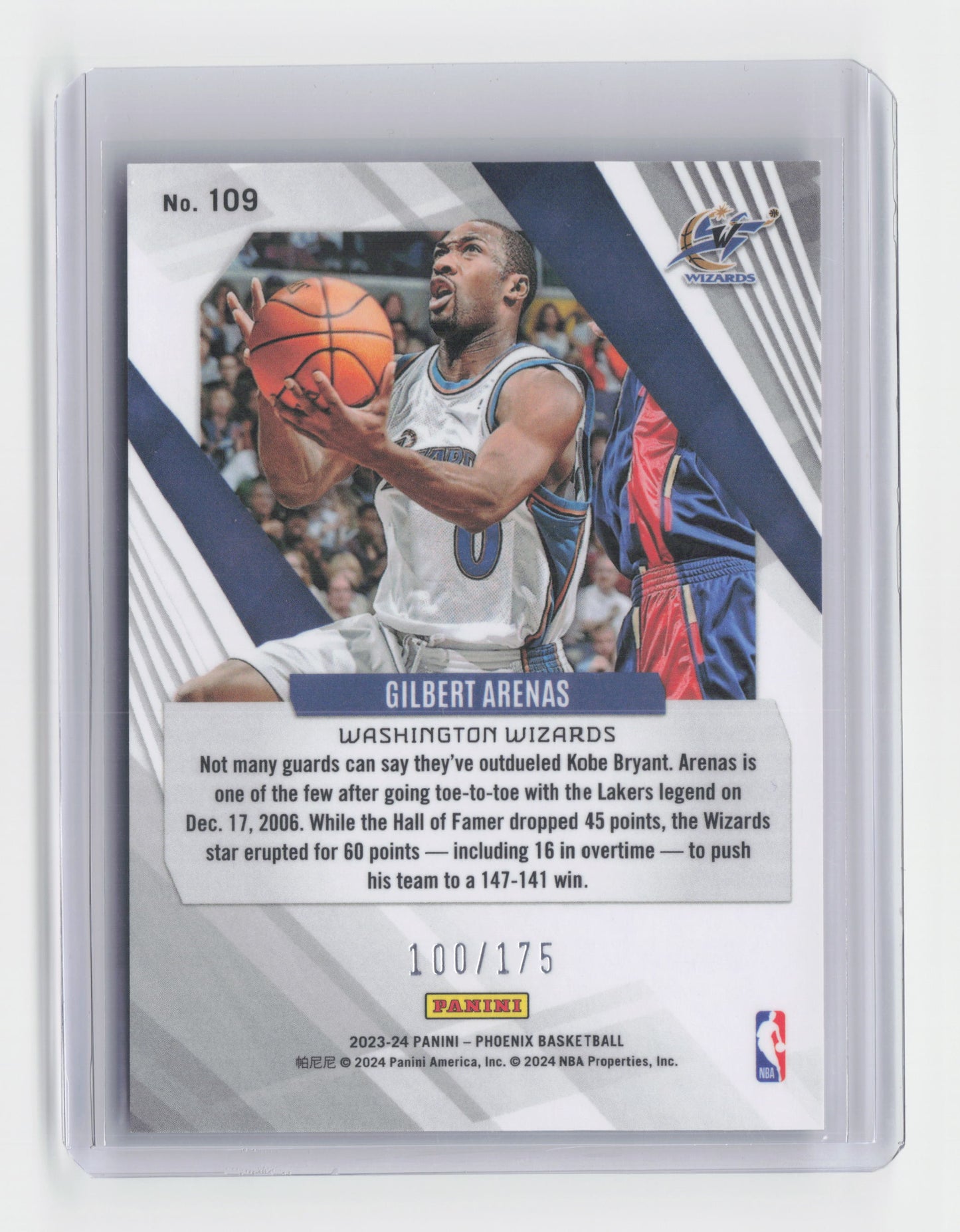 2023-24 GILBERT ARENAS Pink 100/175 - Phoenix - Wizards #109
