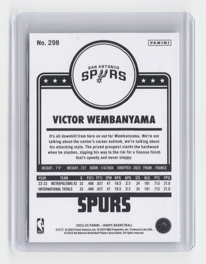 2023-24 VICTOR WEMBANYAMA Rookie Tribute - Hoops - Spurs #298