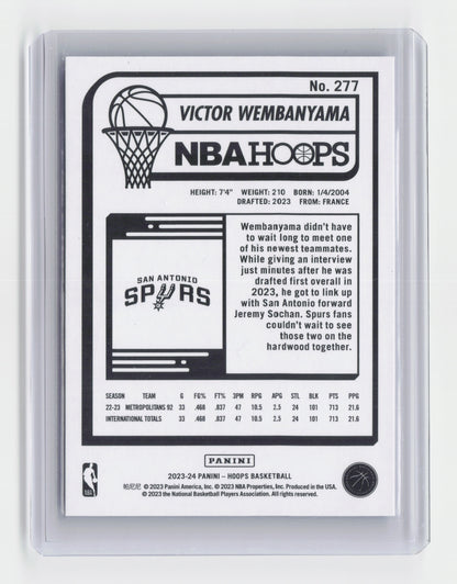 2023-24 VICTOR WEMBANYAMA Rookie Blue - Hoops Tmall - Spurs #277