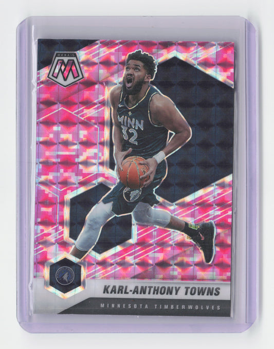 2020-21 KARL-ANTHONY TOWNS Pink Prizm - Mosaic - Timberwolves #124