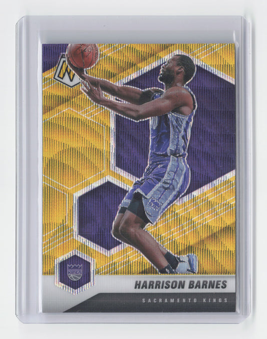 2020-21 HARRISON BARNES Gold Wave Prizm - Mosaic - Kings #180