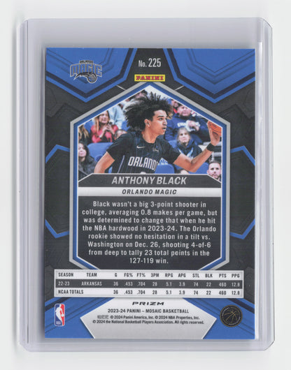 2023-24 ANTHONY BLACK Rookie Green Cracked Ice - Mosaic - Magic #225