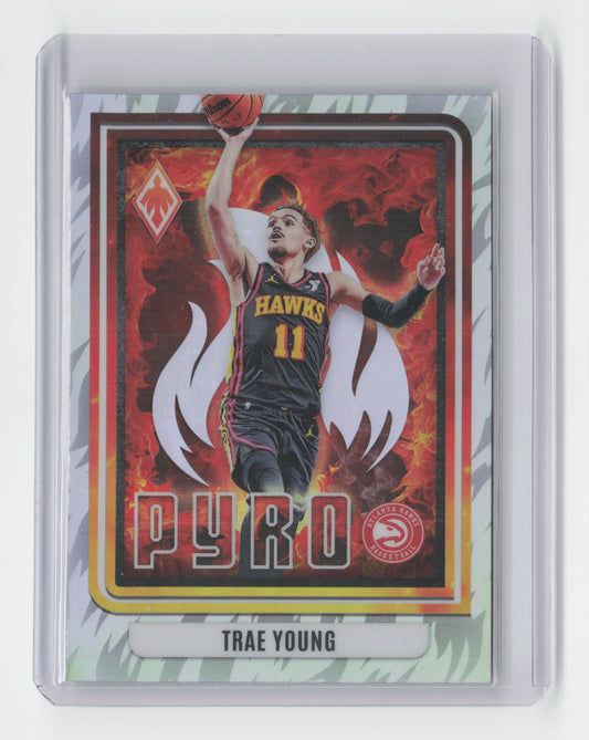 2023-24 TRAE YOUNG Pyro Holo - Phoenix - Hawks #25