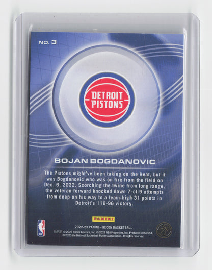 2022-23 BOJAN BOGDANOVIC 92/99 - Recon - Pistons #3