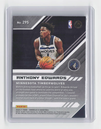 2020-21 Anthony Edwards Rookie Asia XR - Chronicles - Timberwolves - #295