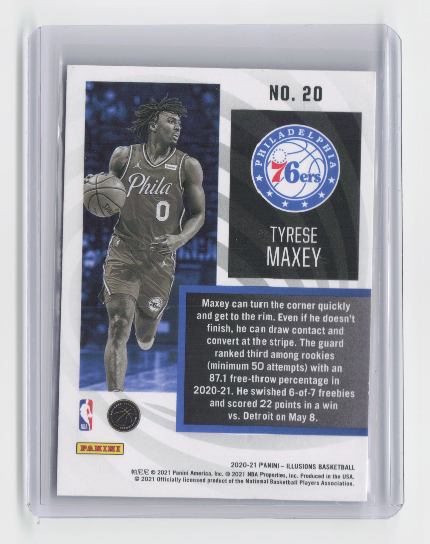 2020-21 Tyrese Maxey Instant Impact Rookie - Illusions - 76ers - #20