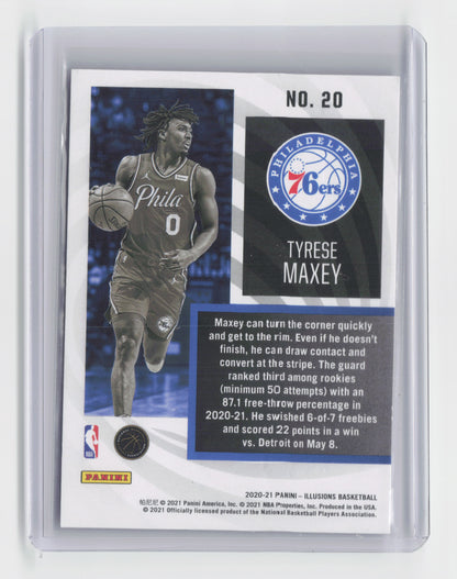2020-21 Tyrese Maxey Instant Impact Rookie - Illusions - 76ers - #20