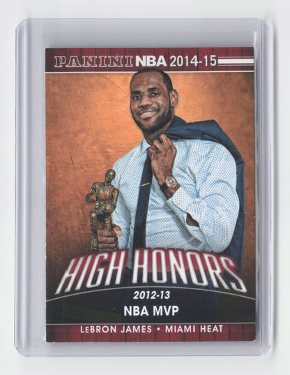 2014 - 15 LEBRON JAMES High Honors Insert - Heat - #17