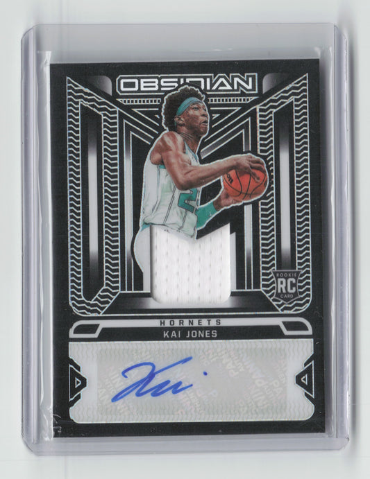2021-22 KAI JONES Rookie Jersey Ink 49/99 - Obsidian - Hornets