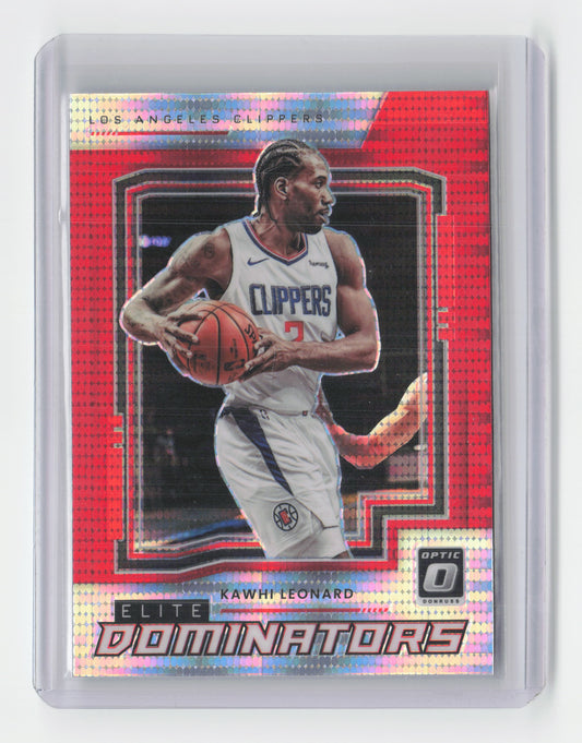 2021-22  KAWHI LEONARD Elite Dominators Pulsar - Optic - Clippers - #19