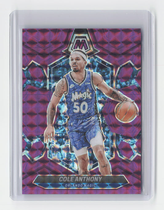 2023-24 COLE ANTHONY 49/99 Purple Mosaic Magic #165