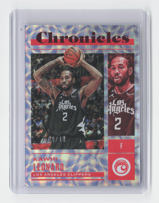 2022-23 KAWHI LEONARD Red 09/48 Chronicles International Clippers #21