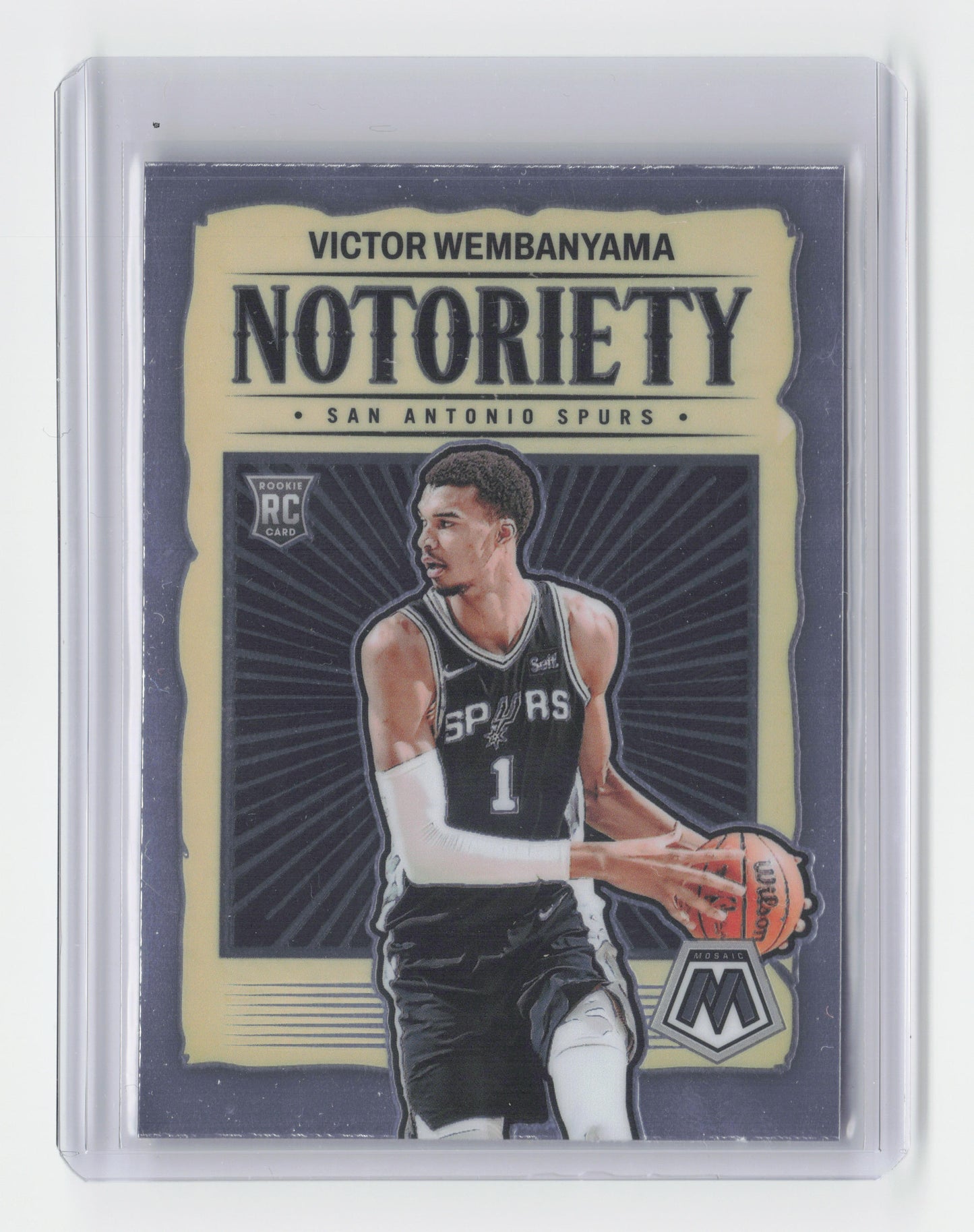 2023-24 VICTOR WEMBANYAMA Notoriety RC Mosaic Spurs #5