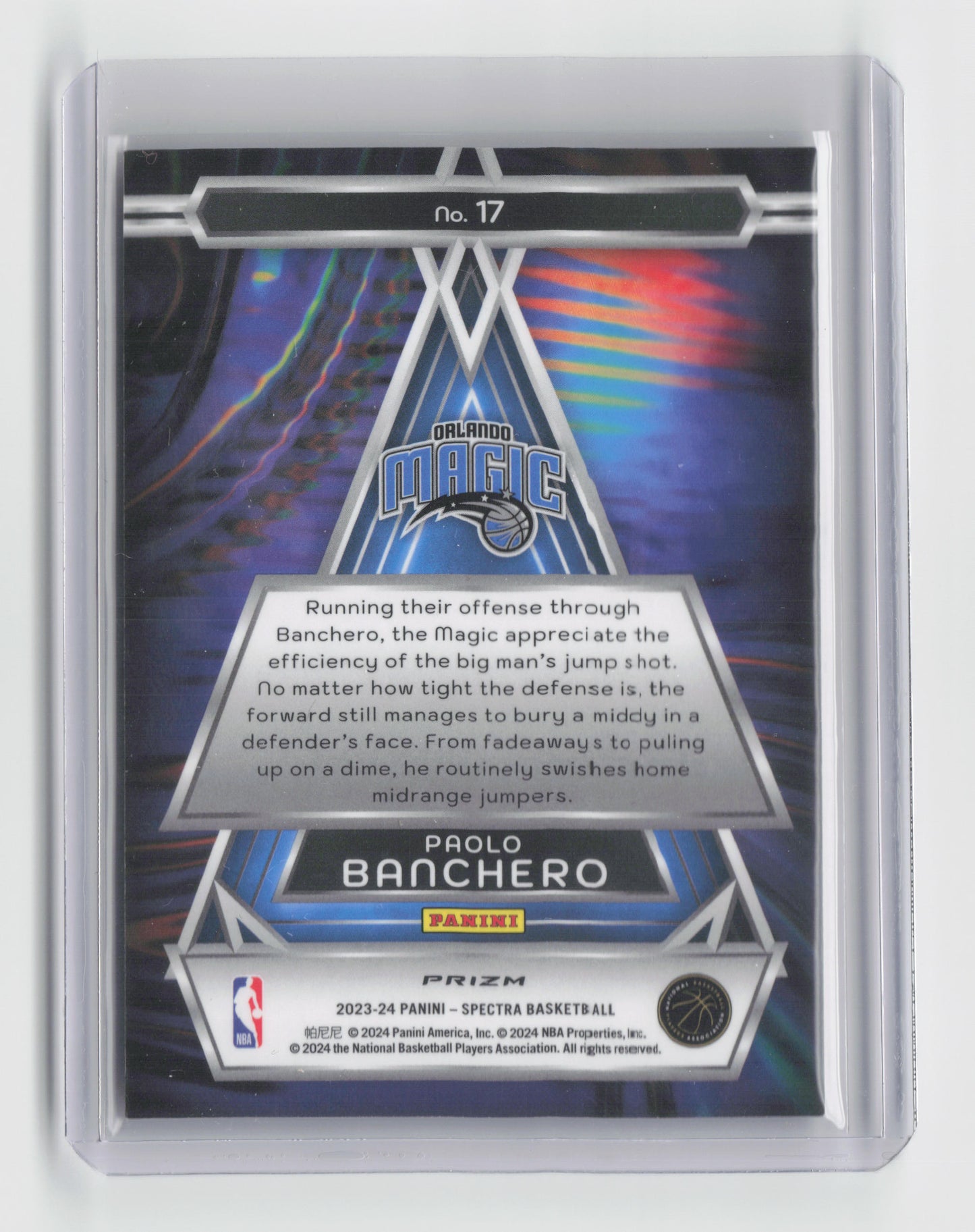 2023-24 Paolo Banchero Full Capacity Case Hit SSP - Spectra Magic  #17