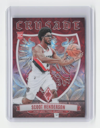 2023-24 SCOOT HENDERSON Crusade Rookie Red 66/75 - Phoenix - Blazers #23