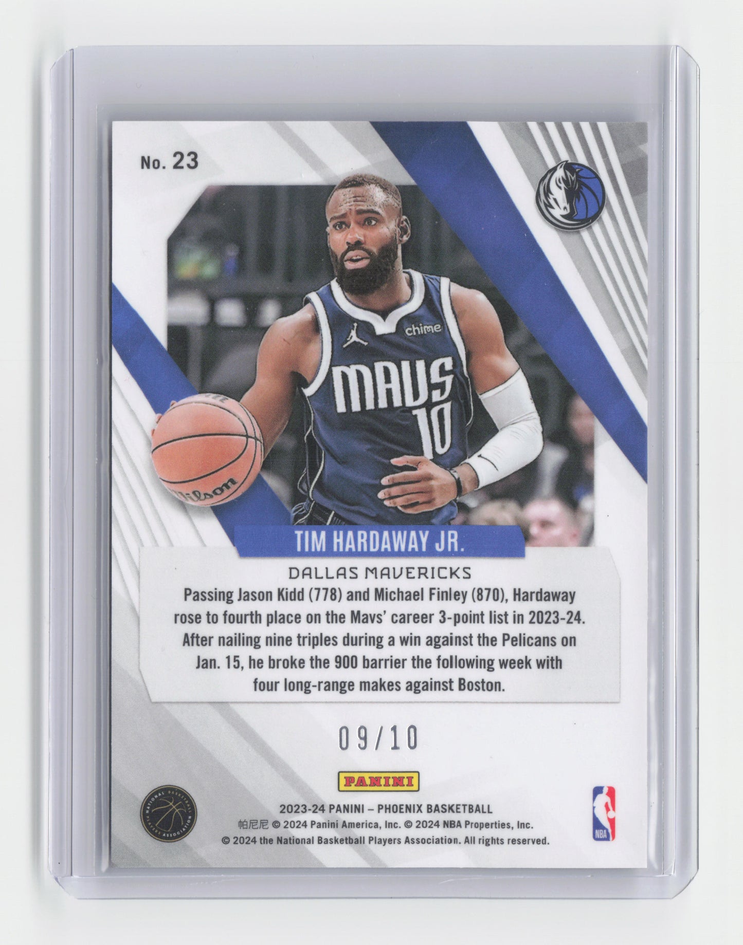 2023-24 TIM HARAWAY JR. Gold 09/10 - Phoenix - Mavericks #23