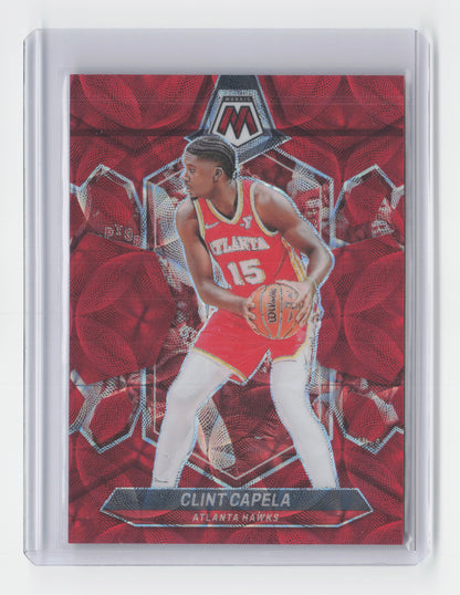 2023-24 CLINT CAPELA Red 13/75 - Mosaic International - Hawks #66